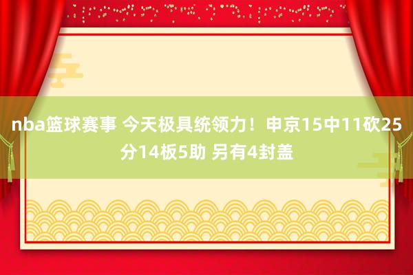 nba篮球赛事 今天极具统领力！申京15中11砍25分14板5助 另有4封盖